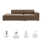 Restore 2-Piece Performance Fabric Upholstered Modular Loveseat by Modway
