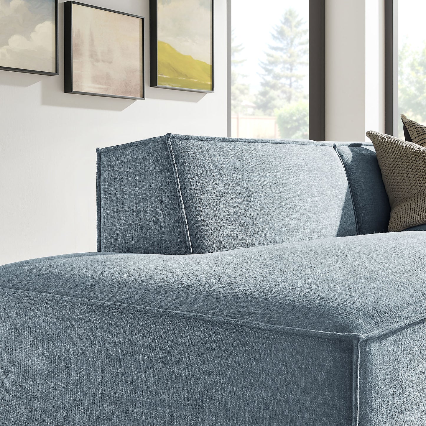 Restore 2-Piece Performance Fabric Upholstered Modular Loveseat by Modway