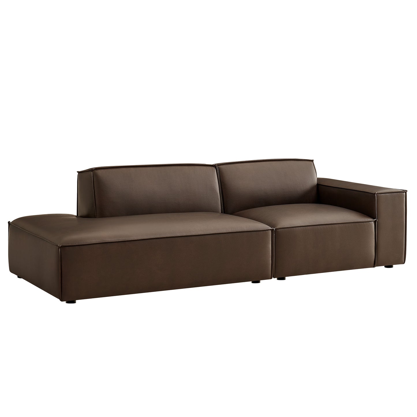Restore 2-Piece Vegan Leather Modular Loveseat by Modway