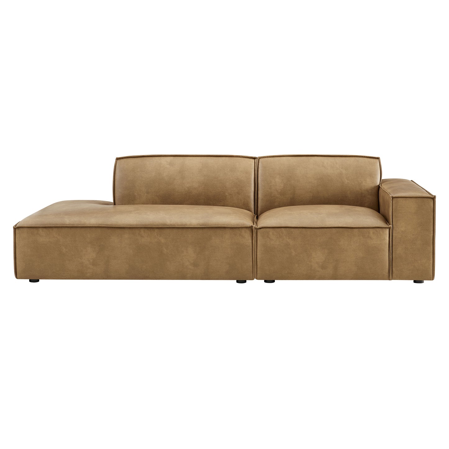 Restore 2-Piece Vegan Leather Modular Loveseat by Modway