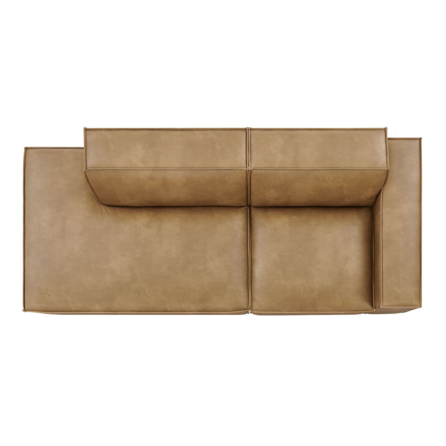 Restore 2-Piece Vegan Leather Modular Loveseat by Modway