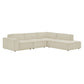 Restore 4-Piece Performance Fabric Upholstered Modular L-Shaped Sofa by Modway