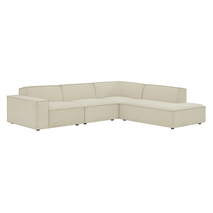 Restore 4-Piece Performance Fabric Upholstered Modular L-Shaped Sofa by Modway