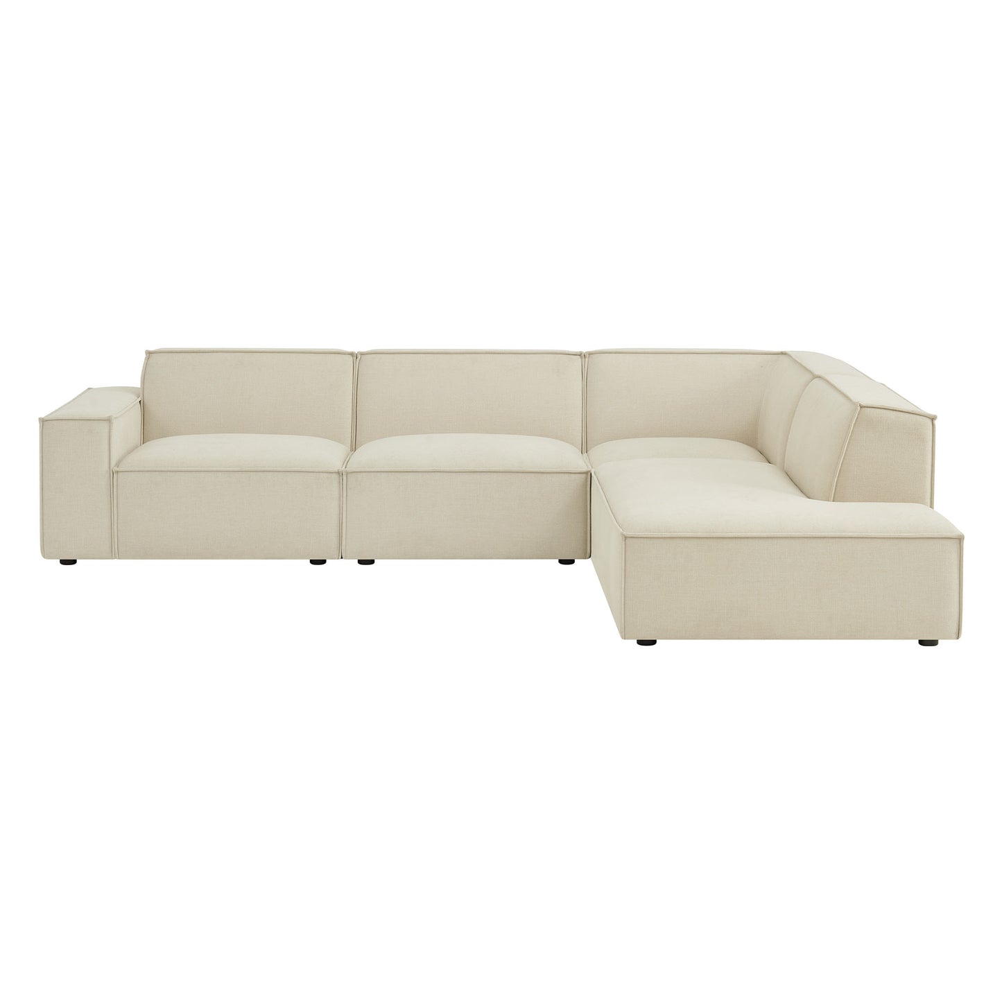 Restore 4-Piece Performance Fabric Upholstered Modular L-Shaped Sofa by Modway