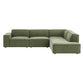 Restore 4-Piece Performance Fabric Upholstered Modular L-Shaped Sofa by Modway