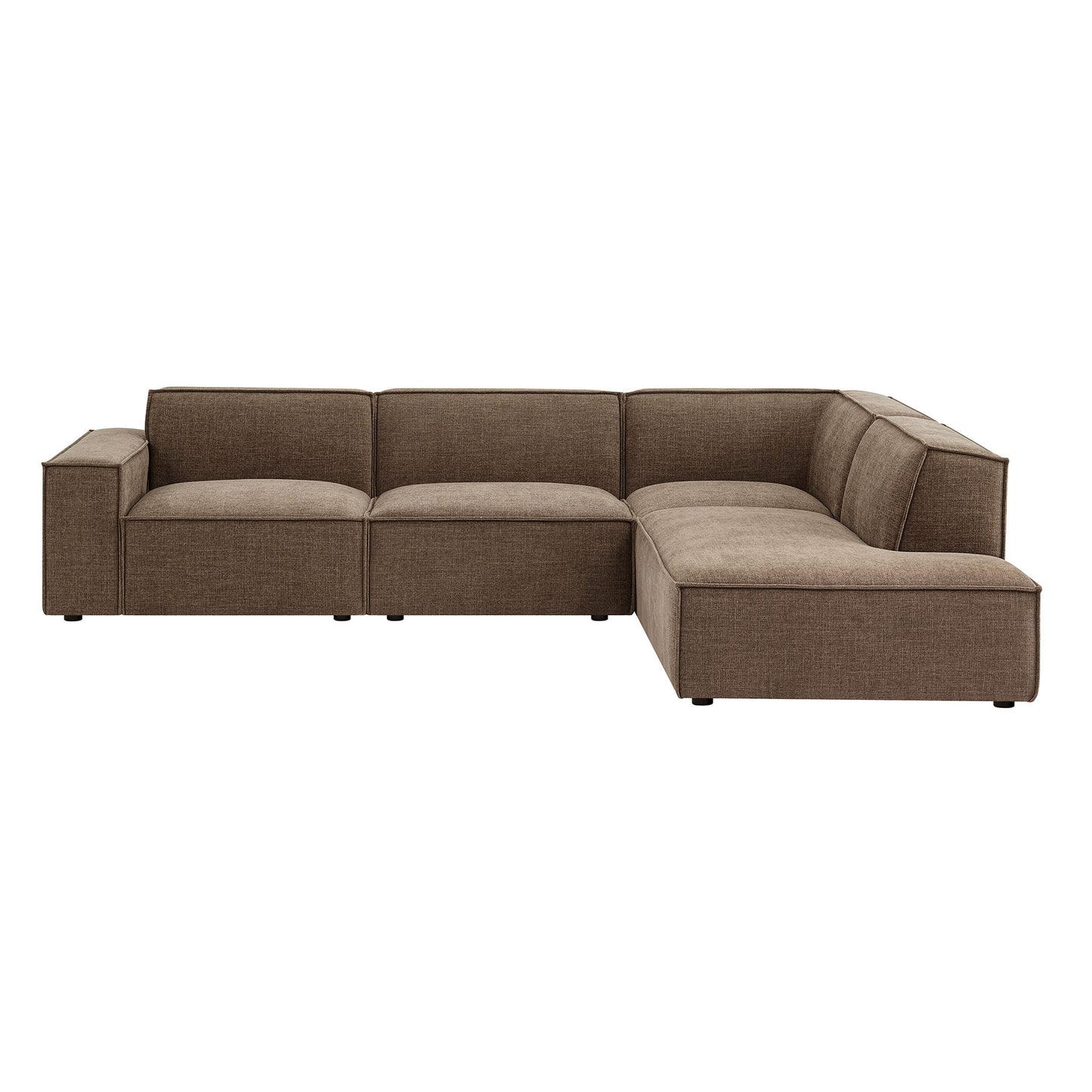 Restore 4-Piece Performance Fabric Upholstered Modular L-Shaped Sofa by Modway