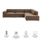 Restore 4-Piece Performance Fabric Upholstered Modular L-Shaped Sofa by Modway