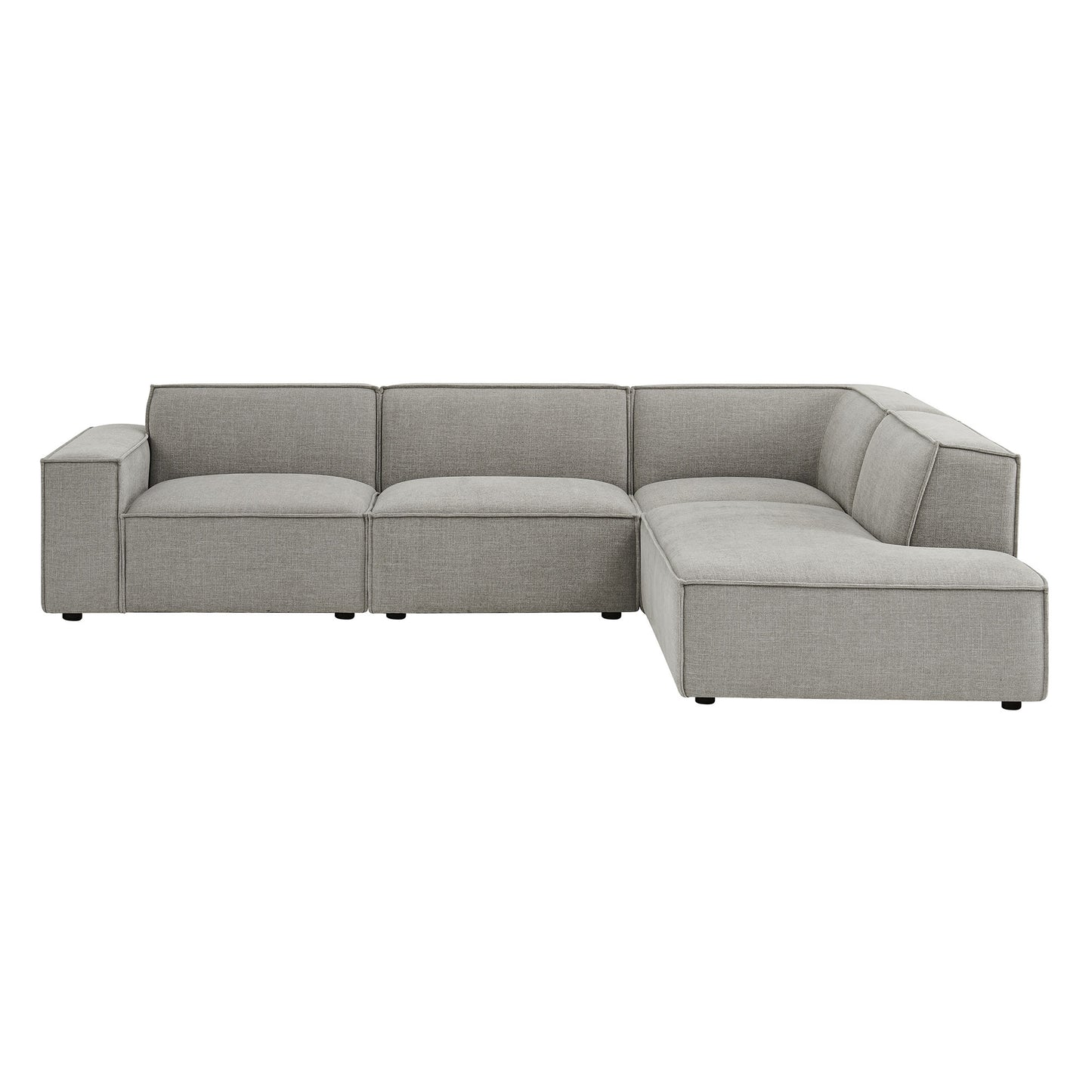 Restore 4-Piece Performance Fabric Upholstered Modular L-Shaped Sofa by Modway