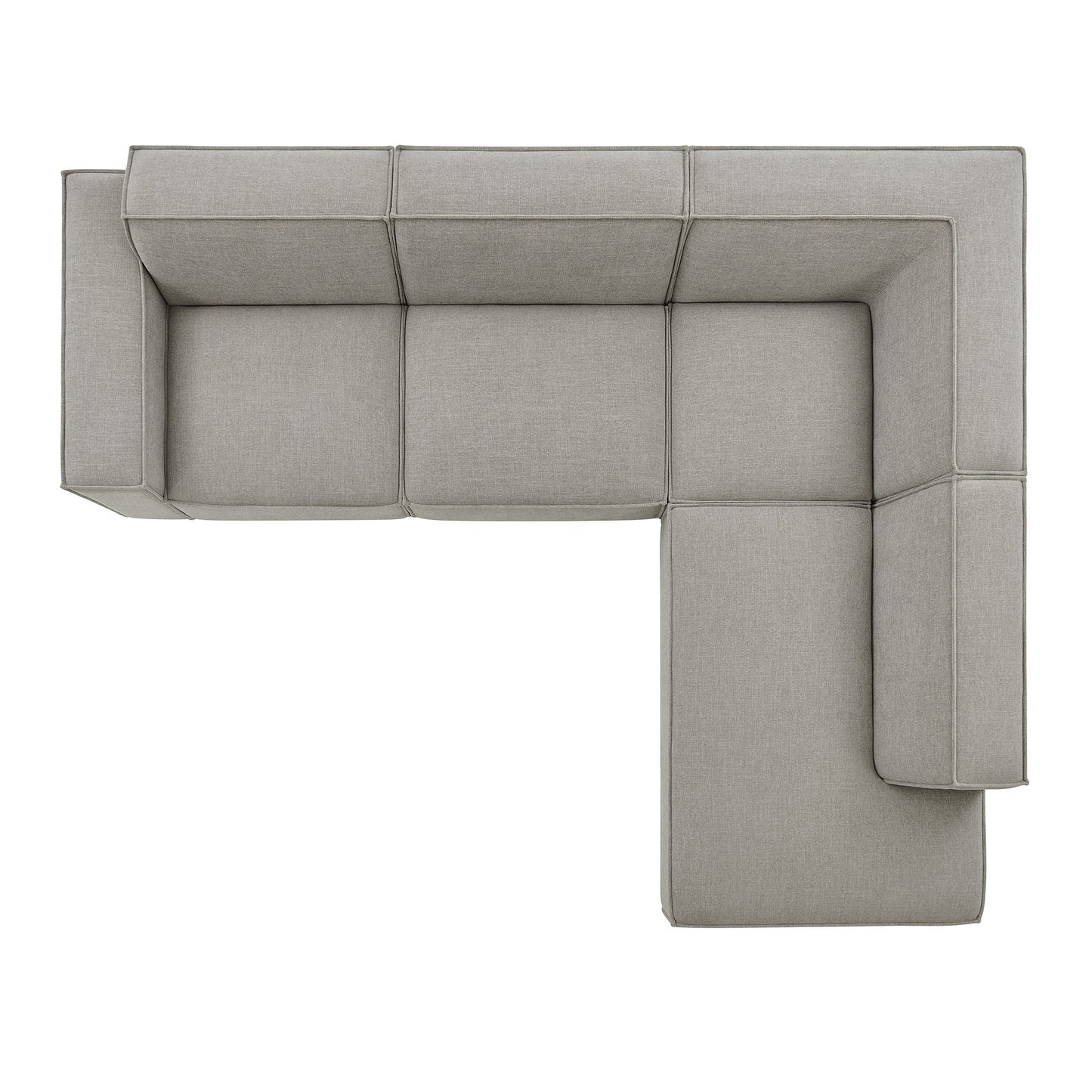 Restore 4-Piece Performance Fabric Upholstered Modular L-Shaped Sofa by Modway