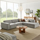 Restore 4-Piece Performance Fabric Upholstered Modular L-Shaped Sofa by Modway