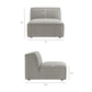 Restore 4-Piece Performance Fabric Upholstered Modular L-Shaped Sofa by Modway