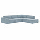 Restore 4-Piece Performance Fabric Upholstered Modular L-Shaped Sofa by Modway