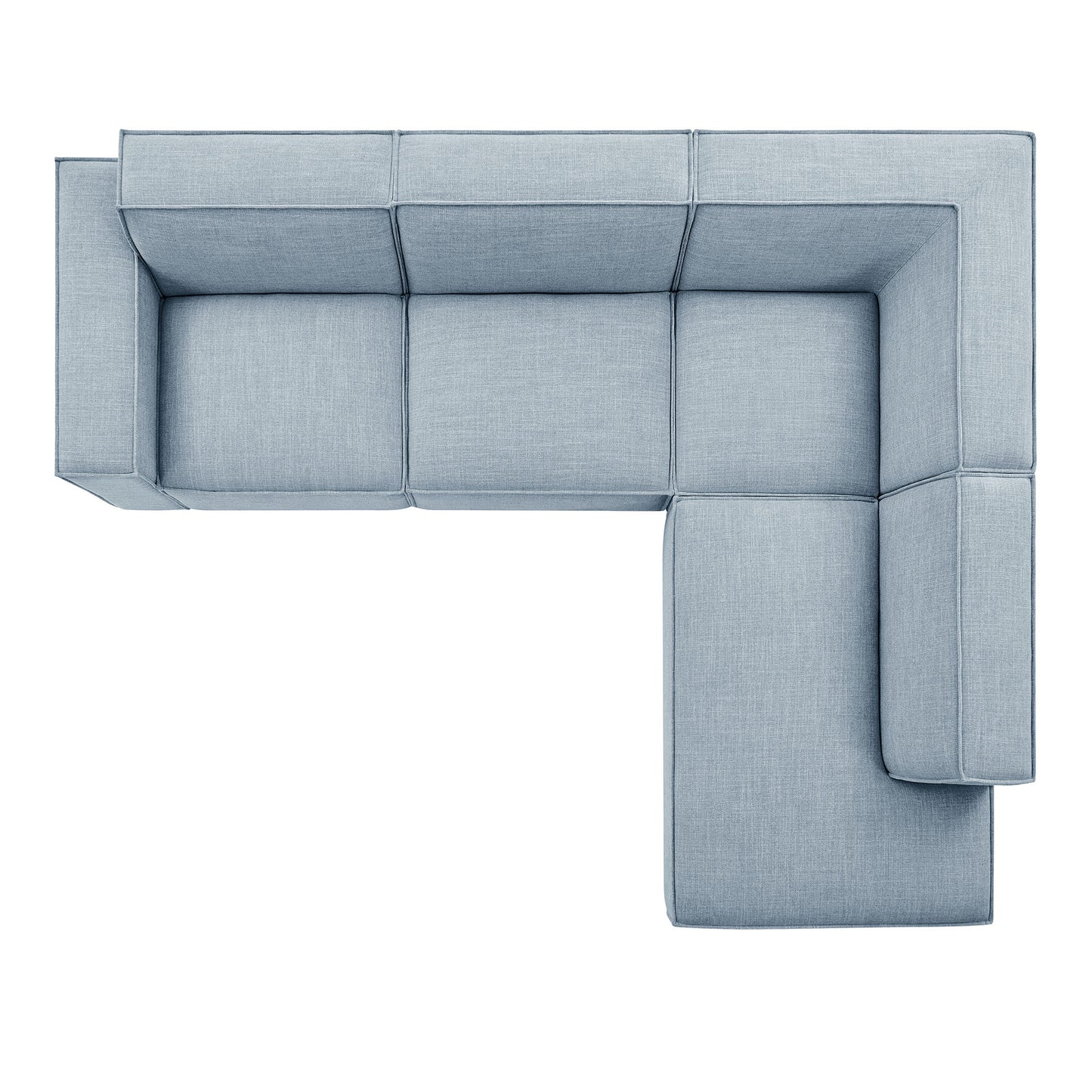 Restore 4-Piece Performance Fabric Upholstered Modular L-Shaped Sofa by Modway