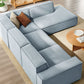 Restore 4-Piece Performance Fabric Upholstered Modular L-Shaped Sofa by Modway
