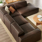 Restore 4-Piece Vegan Leather Modular L-Shaped Sofa by Modway