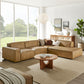 Restore 4-Piece Vegan Leather Modular L-Shaped Sofa by Modway