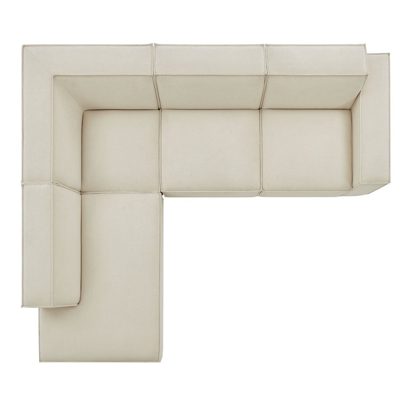Restore 4-Piece Performance Fabric Upholstered Modular L-Shaped Sofa by Modway