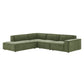 Restore 4-Piece Performance Fabric Upholstered Modular L-Shaped Sofa by Modway
