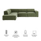 Restore 4-Piece Performance Fabric Upholstered Modular L-Shaped Sofa by Modway