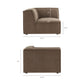 Restore 4-Piece Performance Fabric Upholstered Modular L-Shaped Sofa by Modway