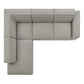 Restore 4-Piece Performance Fabric Upholstered Modular L-Shaped Sofa by Modway