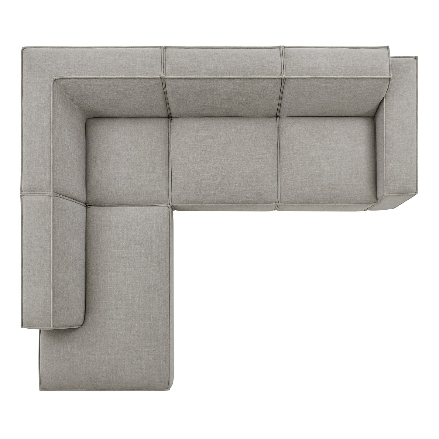 Restore 4-Piece Performance Fabric Upholstered Modular L-Shaped Sofa by Modway