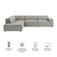 Restore 4-Piece Performance Fabric Upholstered Modular L-Shaped Sofa by Modway