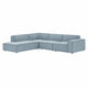 Restore 4-Piece Performance Fabric Upholstered Modular L-Shaped Sofa by Modway