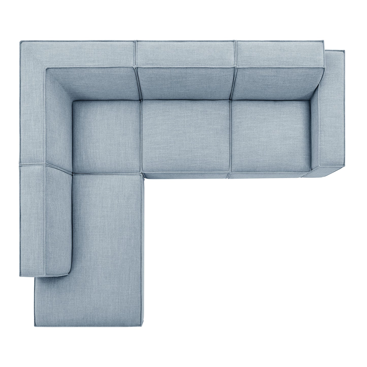 Restore 4-Piece Performance Fabric Upholstered Modular L-Shaped Sofa by Modway
