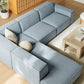 Restore 4-Piece Performance Fabric Upholstered Modular L-Shaped Sofa by Modway