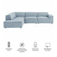 Restore 4-Piece Performance Fabric Upholstered Modular L-Shaped Sofa by Modway