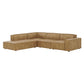 Restore 4-Piece Vegan Leather Modular L-Shaped Sofa by Modway
