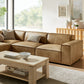 Restore 4-Piece Vegan Leather Modular L-Shaped Sofa by Modway