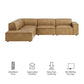 Restore 4-Piece Vegan Leather Modular L-Shaped Sofa by Modway