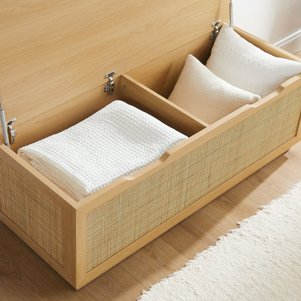 Soma 47" Rattan Storage Bench by Modway | Benches | Modishstore - 7