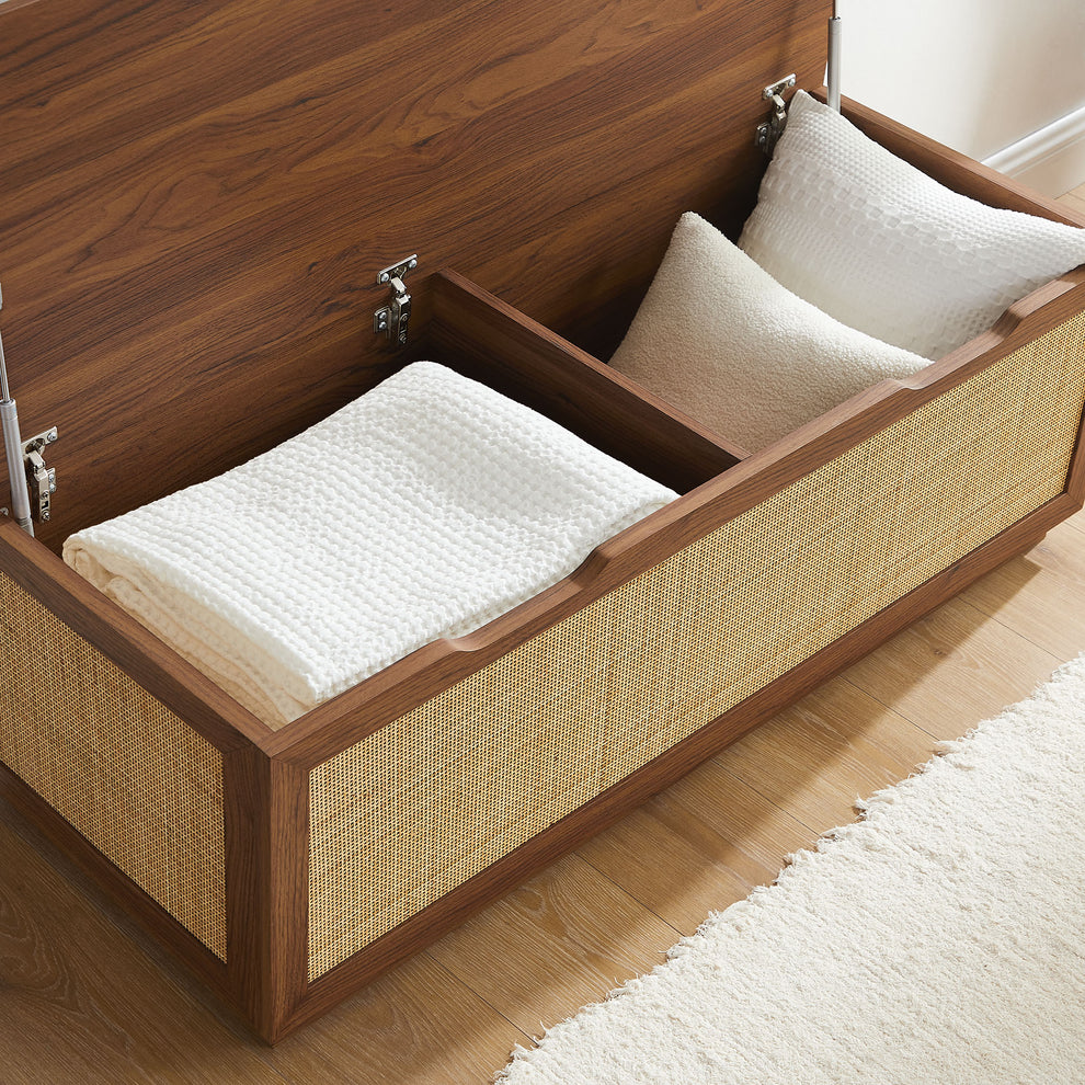 Soma 47" Rattan Storage Bench by Modway | Benches | Modishstore - 16