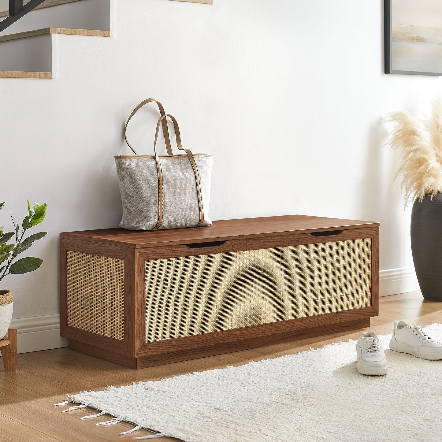 Soma 47" Rattan Storage Bench by Modway | Benches | Modishstore - 17