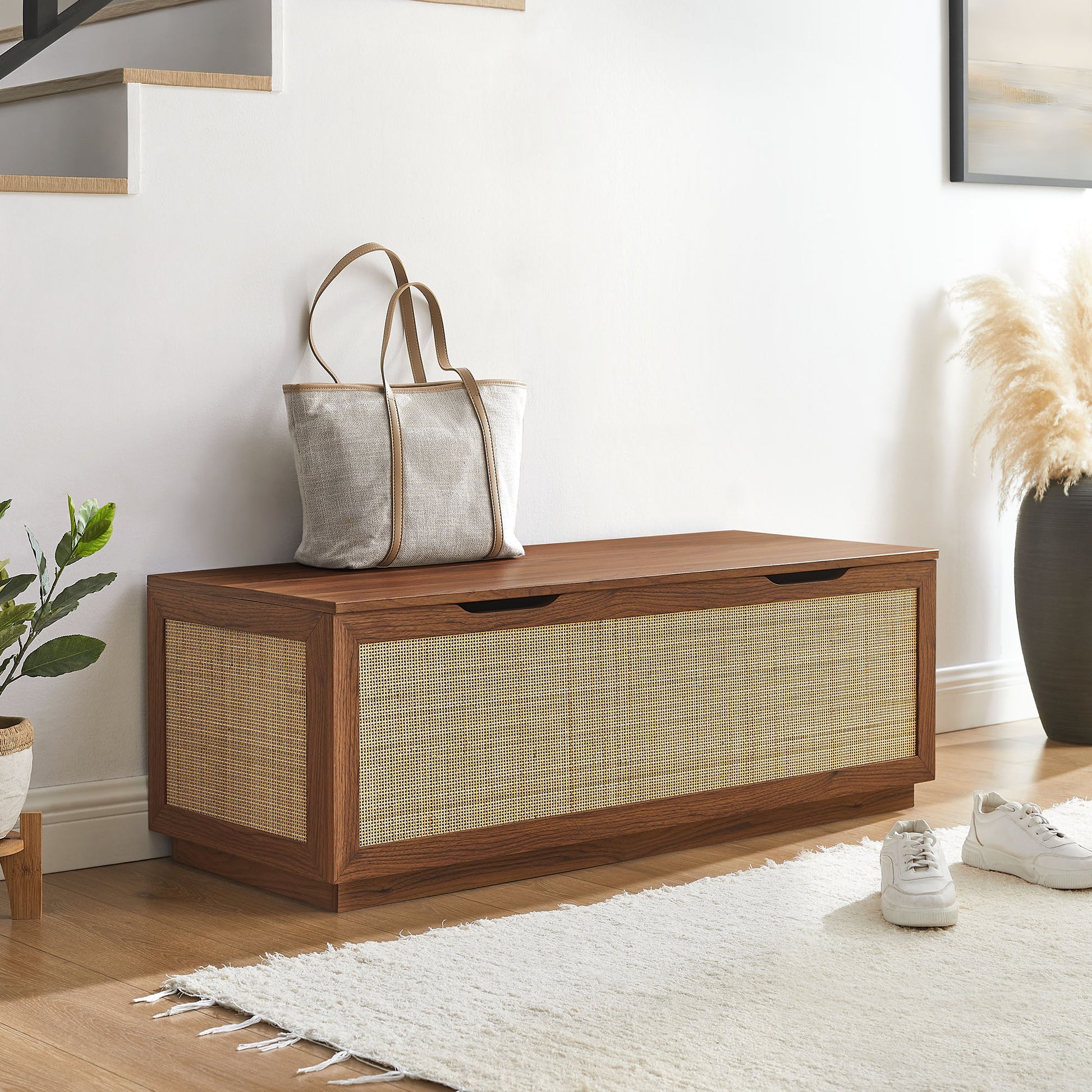 Soma 47" Rattan Storage Bench by Modway | Benches | Modishstore - 17