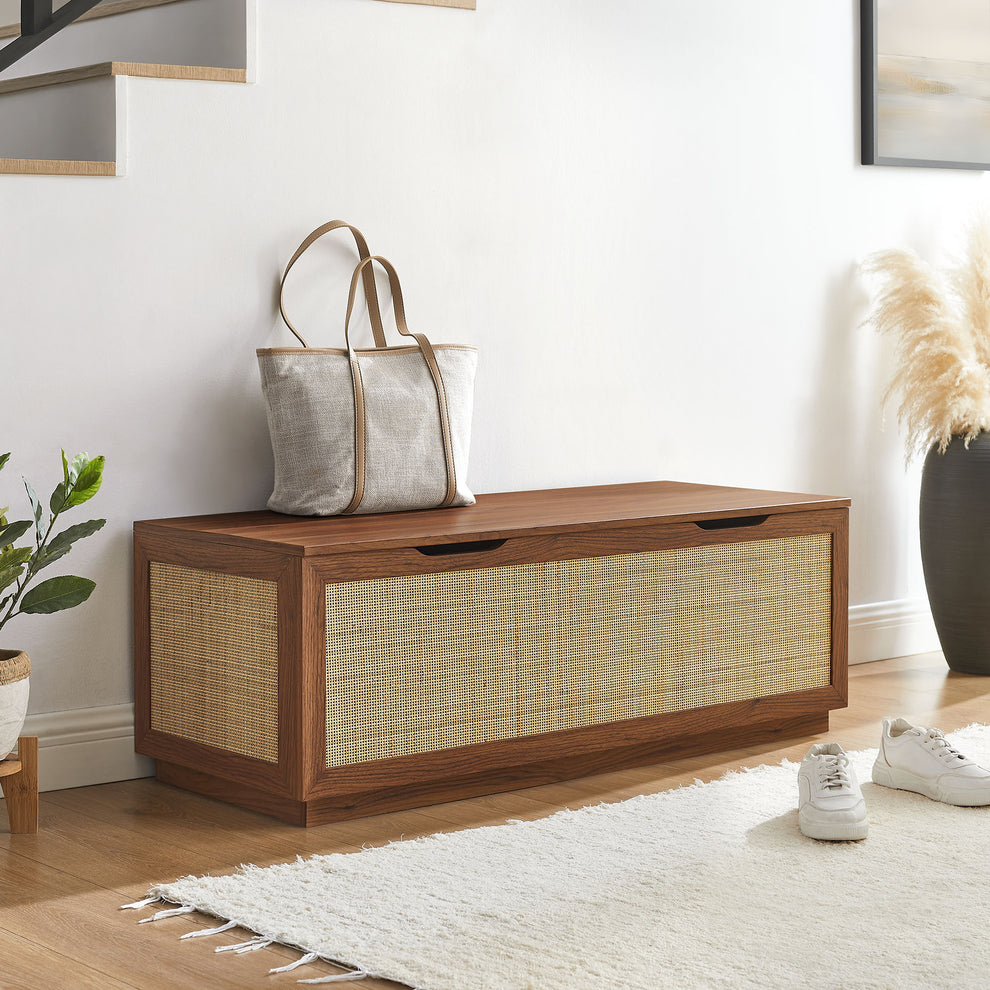Soma 47" Rattan Storage Bench by Modway | Benches | Modishstore - 17