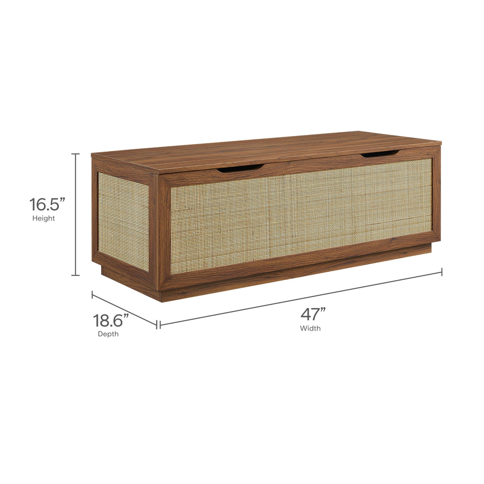 Soma 47" Rattan Storage Bench by Modway | Benches | Modishstore - 20