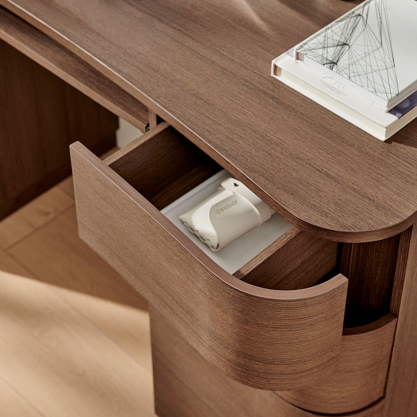 Mirae 55" 6-Drawer Curved Office Desk by Modway