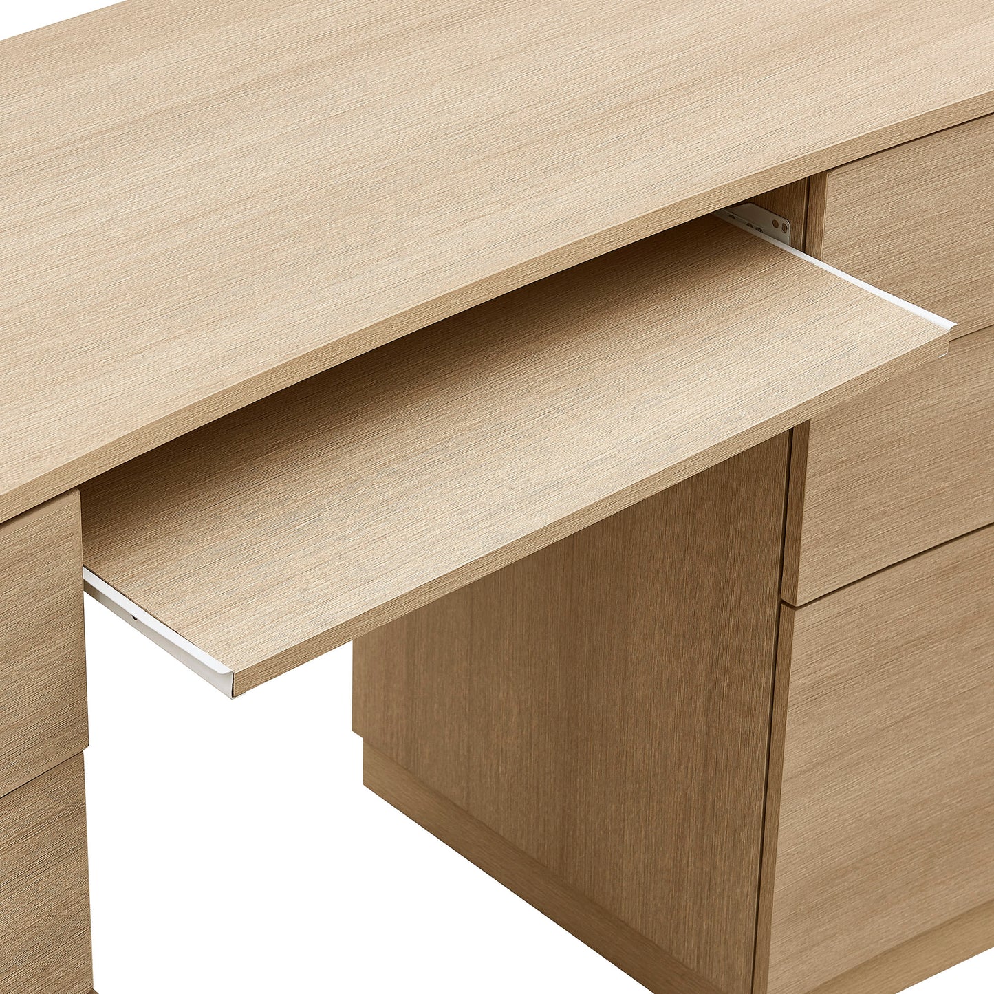 Mirae 55" 6-Drawer Curved Office Desk by Modway