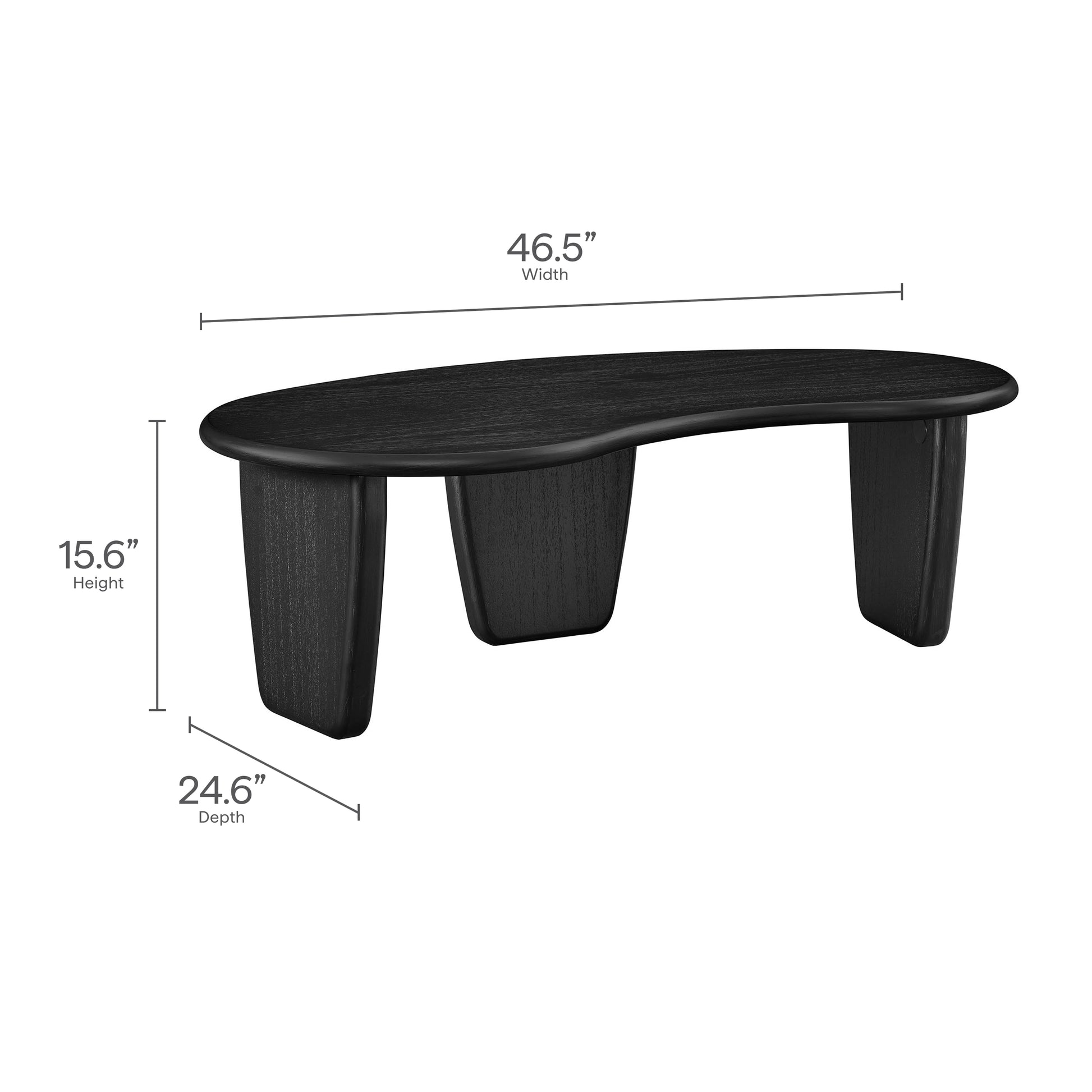 Vetra Kidney-Shaped Free Coffee Table by Modway | Accent Tables | Modishstore - 10