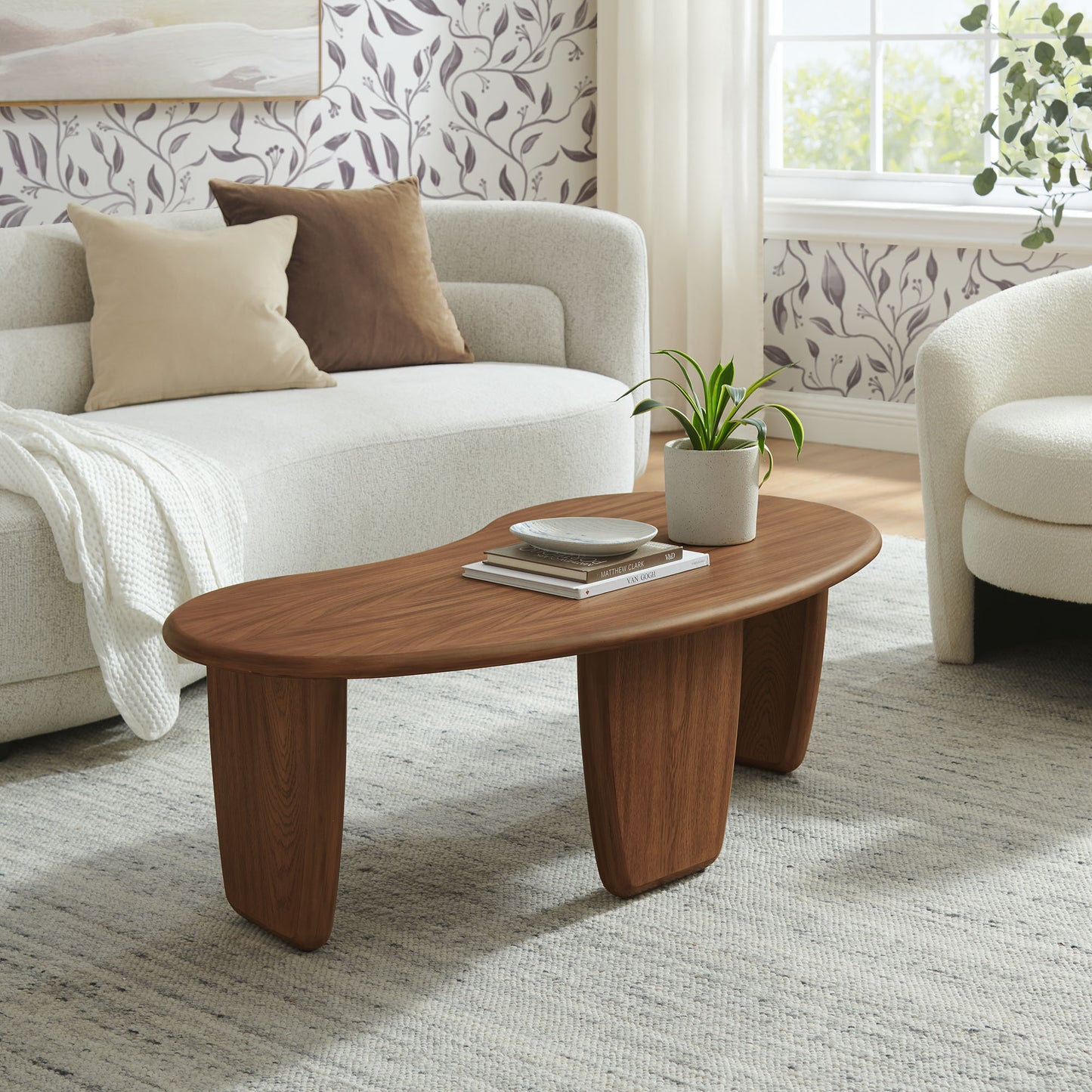 Vetra Kidney-Shaped Free Coffee Table by Modway | Accent Tables | Modishstore - 18