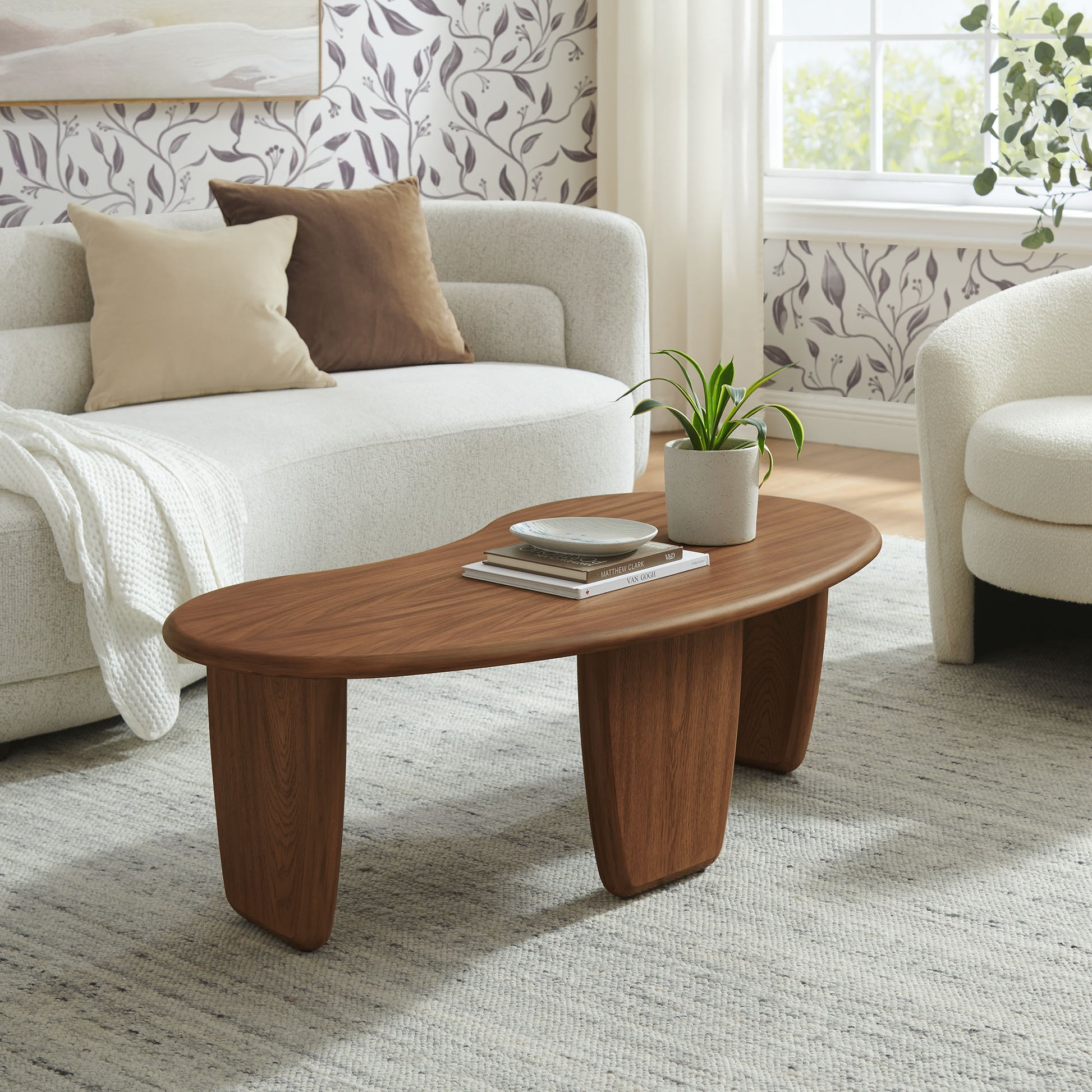 Vetra Kidney-Shaped Free Coffee Table by Modway | Accent Tables | Modishstore - 18