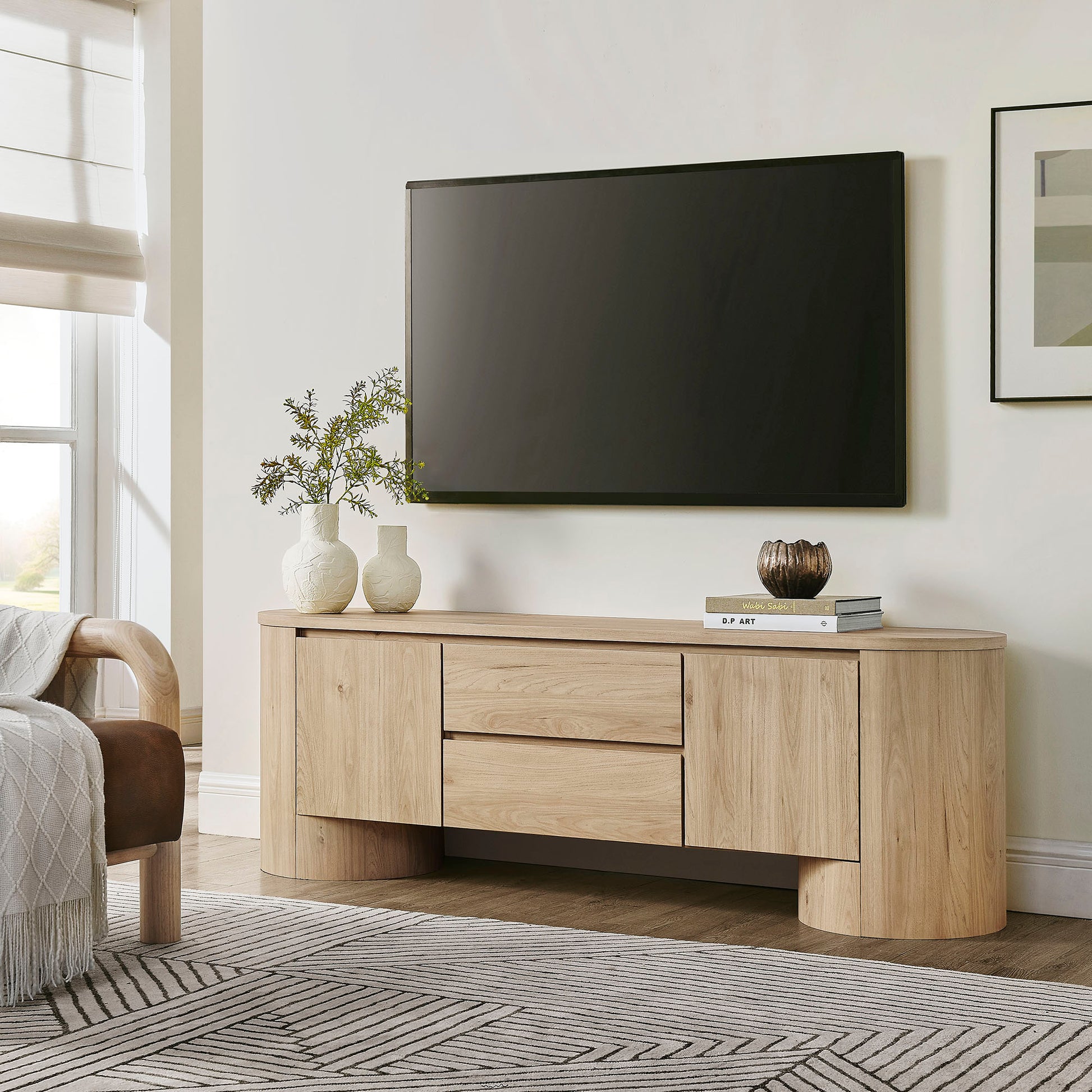 Duval 71 Inch Oval TV Cabinet by Modway | TV Stands | Modishstore - 18