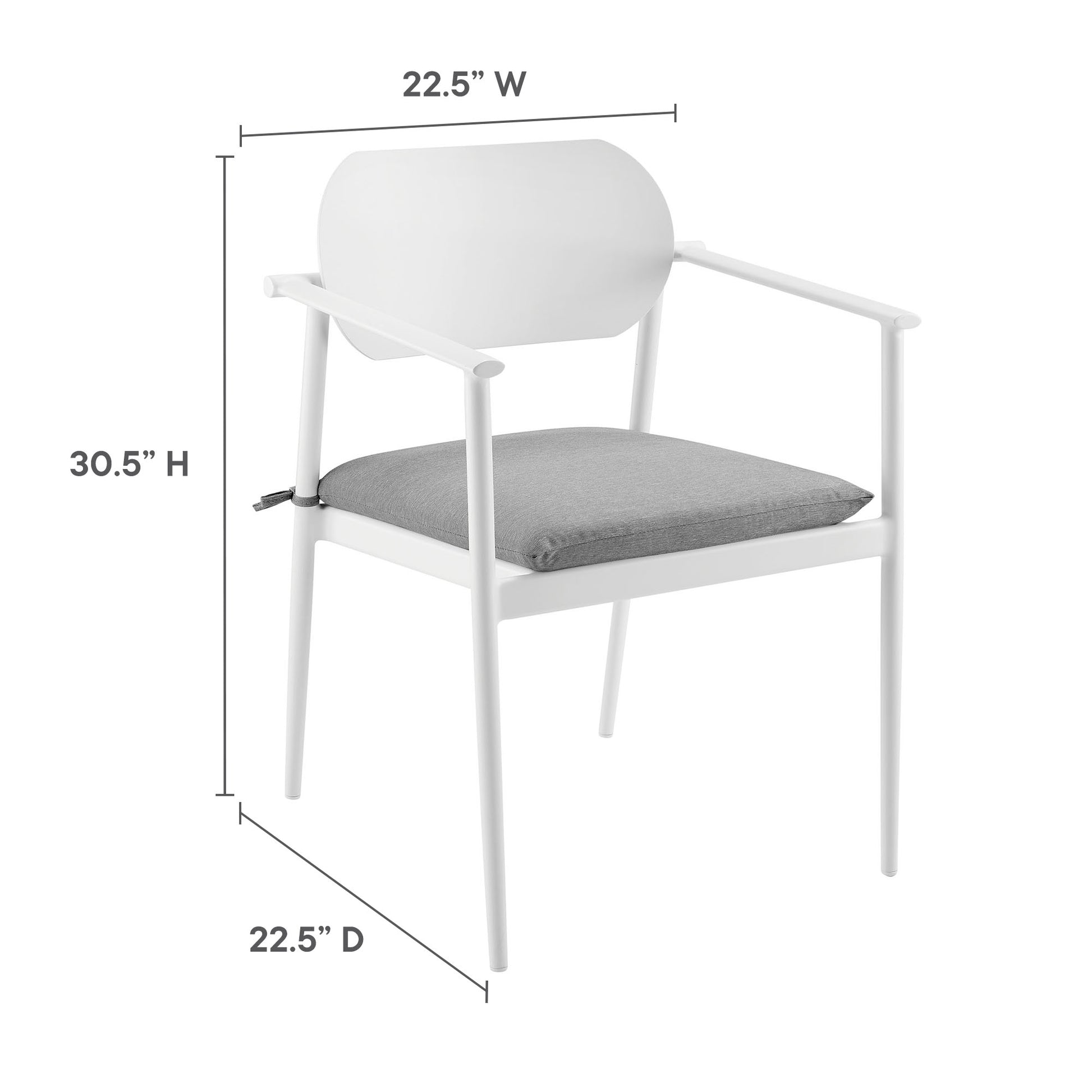 Aeris 7-Piece Outdoor Patio Aluminum Dining Set by Modway | Outdoor Patio Daybed | Modishstore - 10