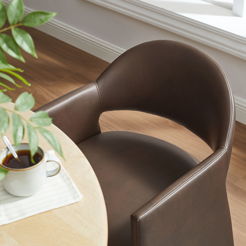 Talia Vegan Leather Dining Armchair by Modway | Dining Chairs | Modishstore - 7