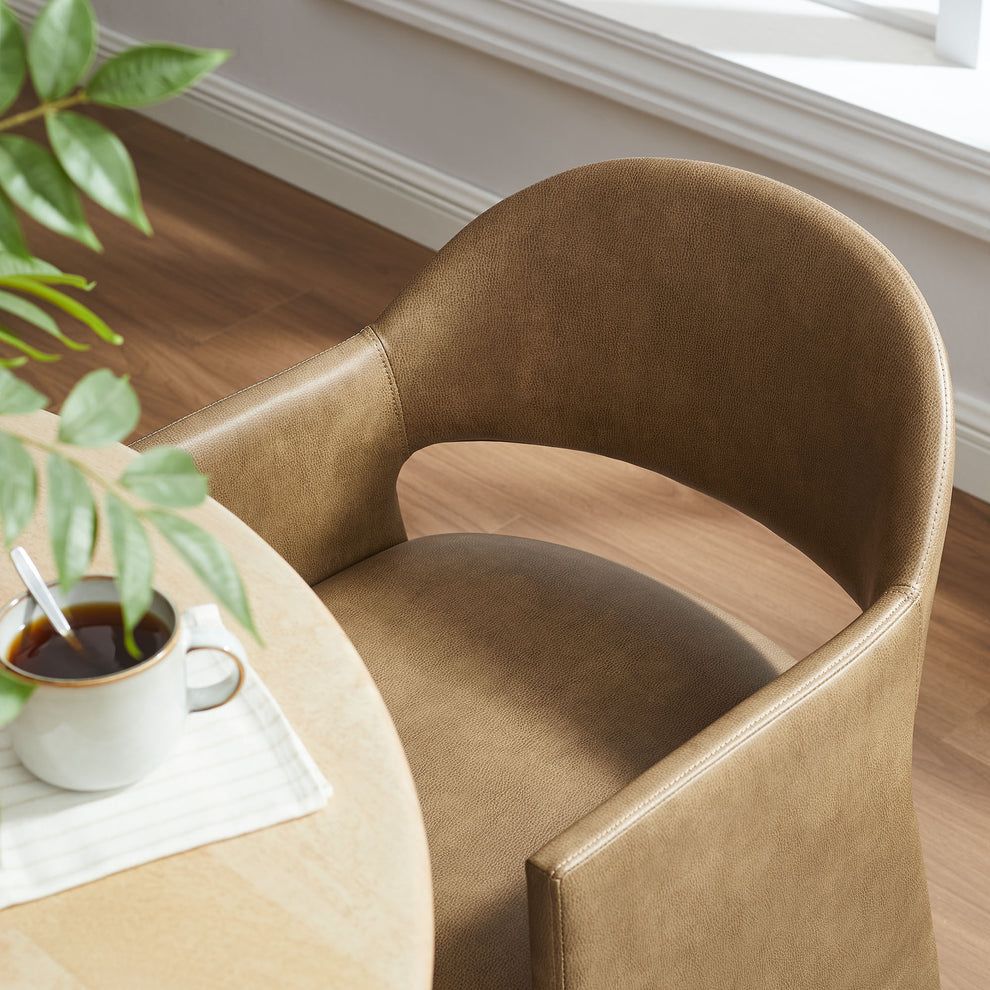 Talia Vegan Leather Dining Armchair by Modway | Dining Chairs | Modishstore - 15
