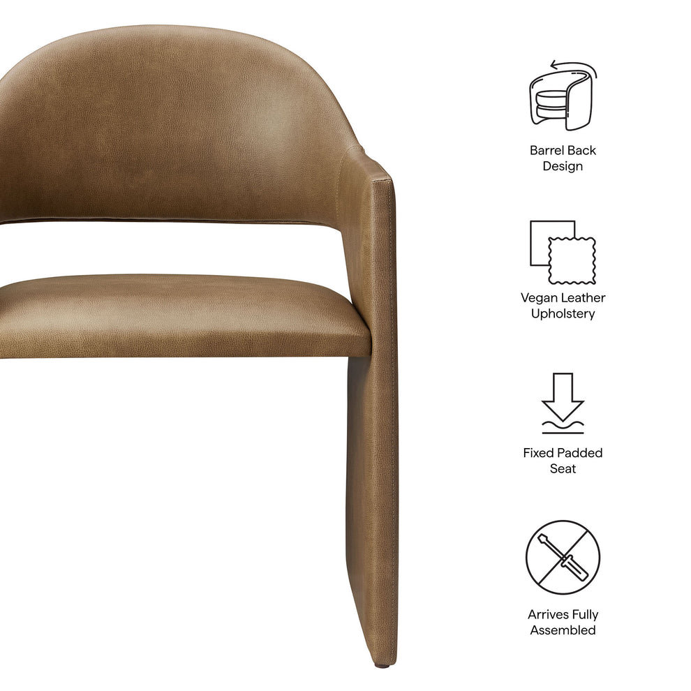 Talia Vegan Leather Dining Armchair by Modway | Dining Chairs | Modishstore - 17